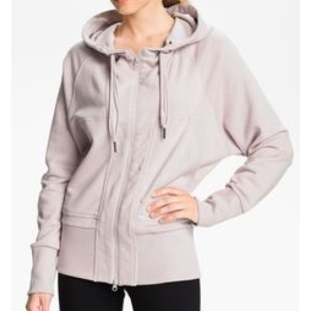 Adidas Stella McCartney STUDIO HOODIE SweatShirt JACKET w thumbholes